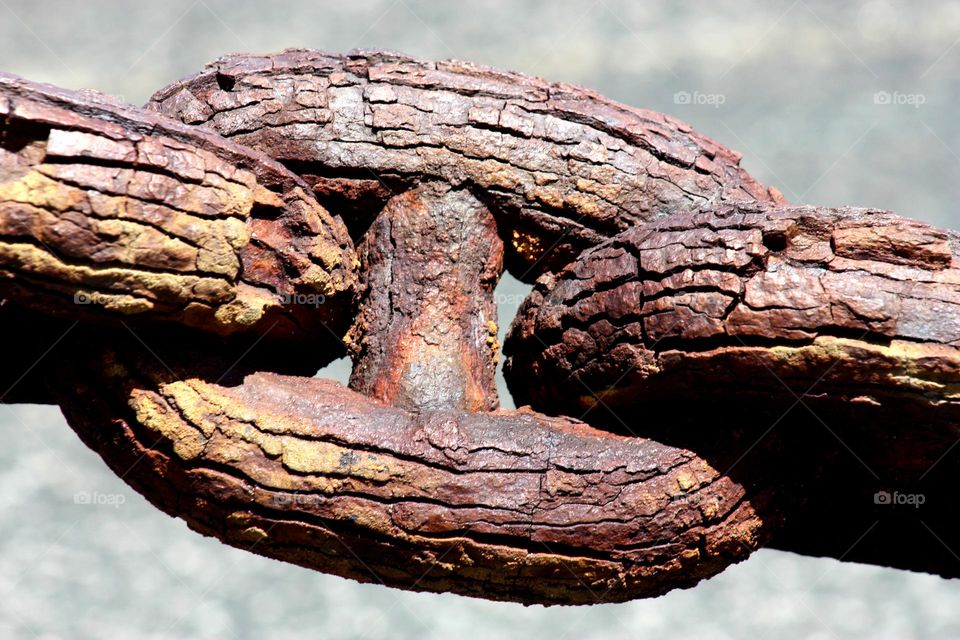 Old iron chain