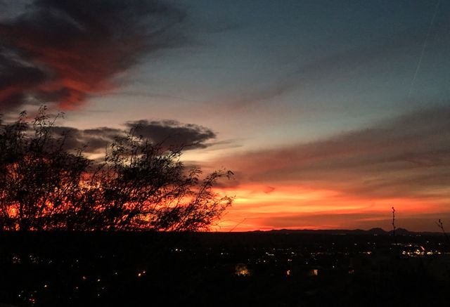 Sunset over El Paso valley
