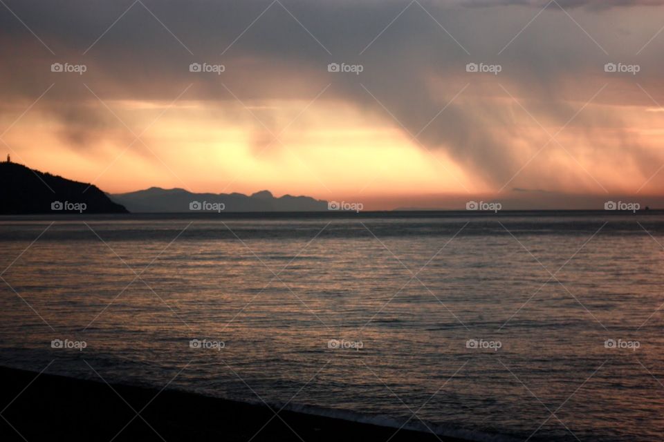 Sunset, Water, Sea, Beach, Ocean