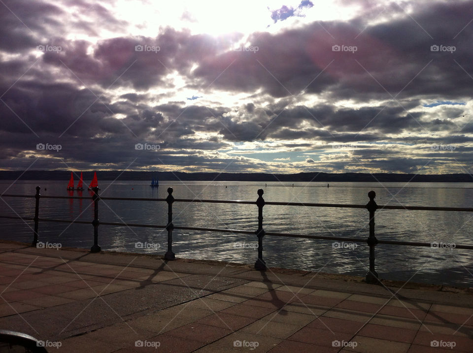 nature shadow boats lake by somebodysson