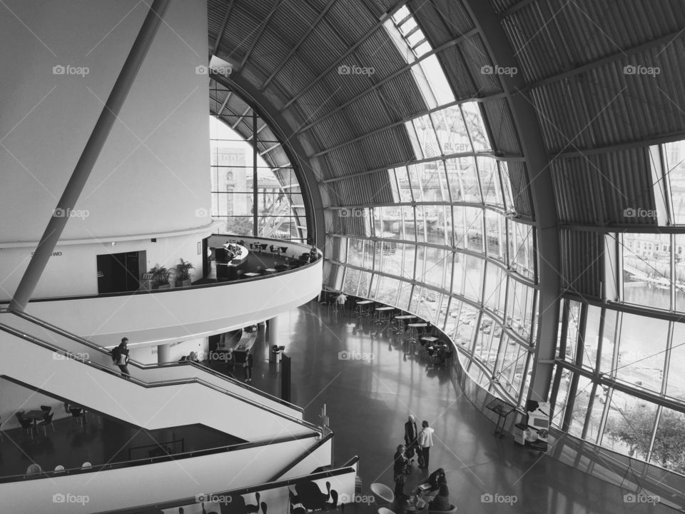 Inside The Sage. Wandering around The Sage in Gateshead and had to take a photo of this delightful building from the inside ....