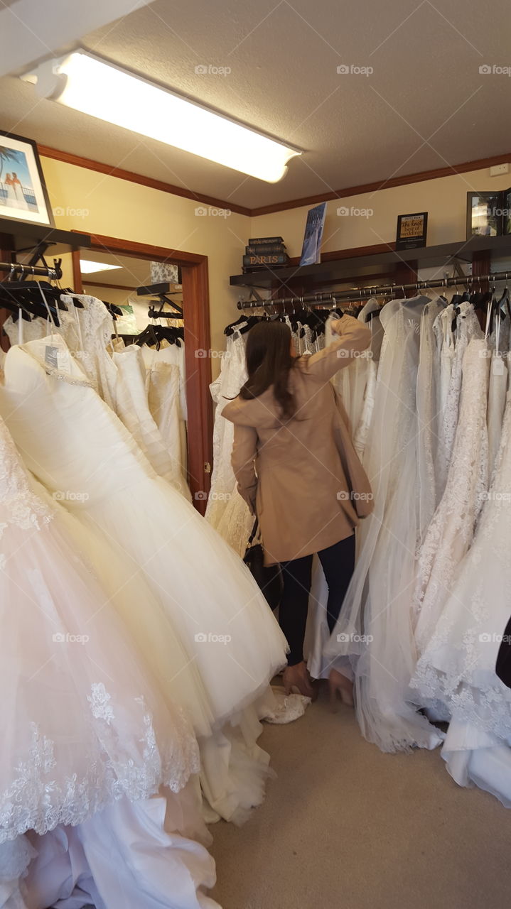 wedding dress shopping