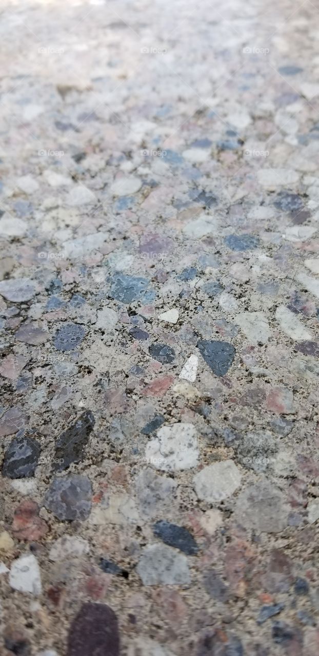 Stone floor.