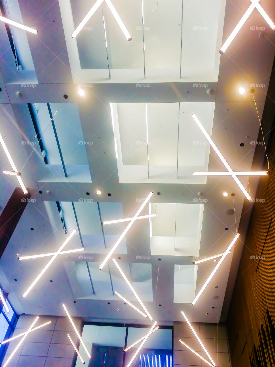 The ceiling in the local hospital.