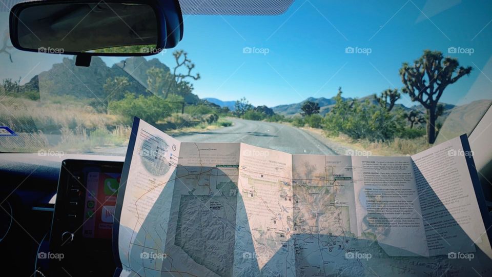Map Directions in Joshua Tree National Park 