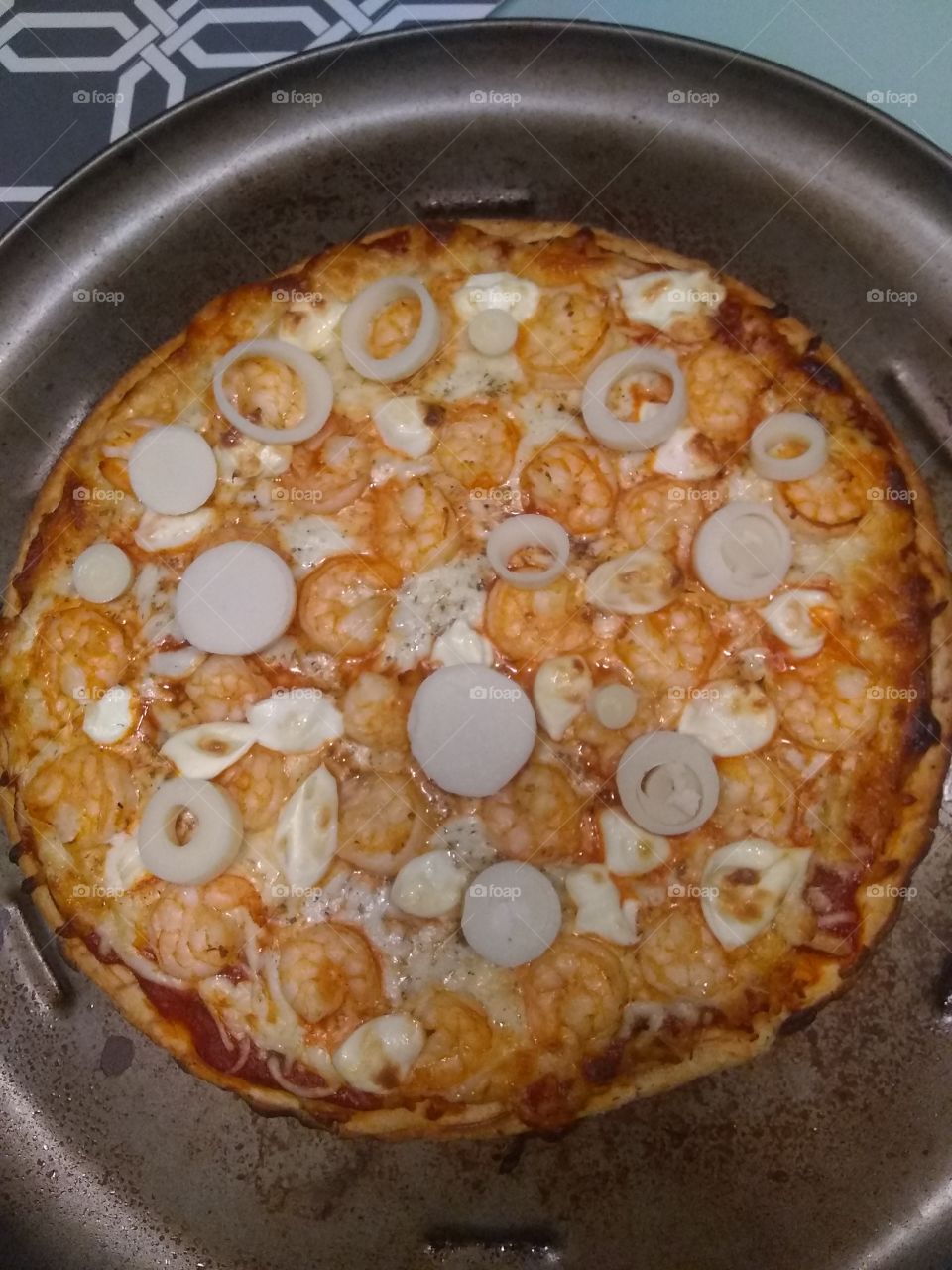 Pizza de Camarão.