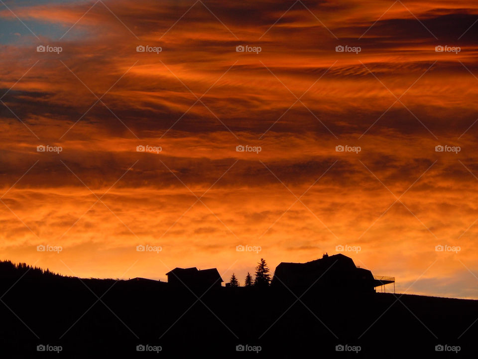 sky outdoors sunset orange by lmtrent