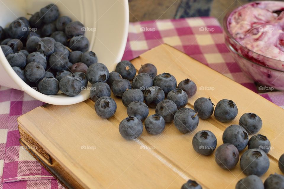 basket of blueberries