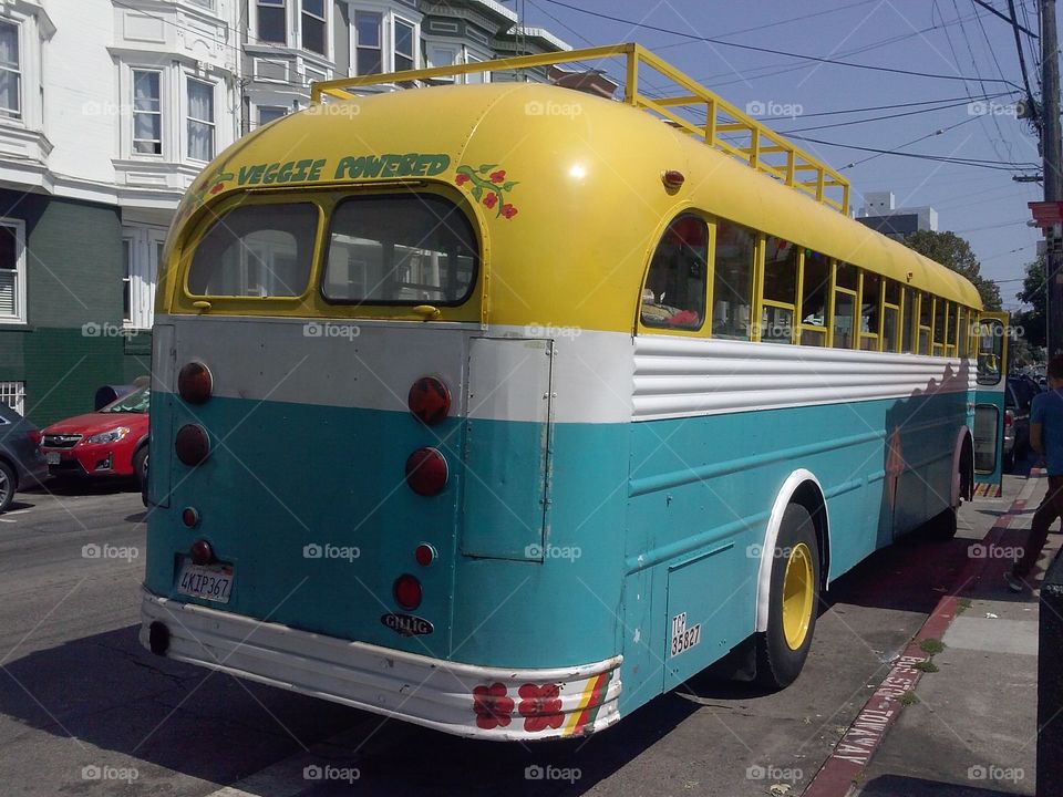 San Francisco California Food bus.