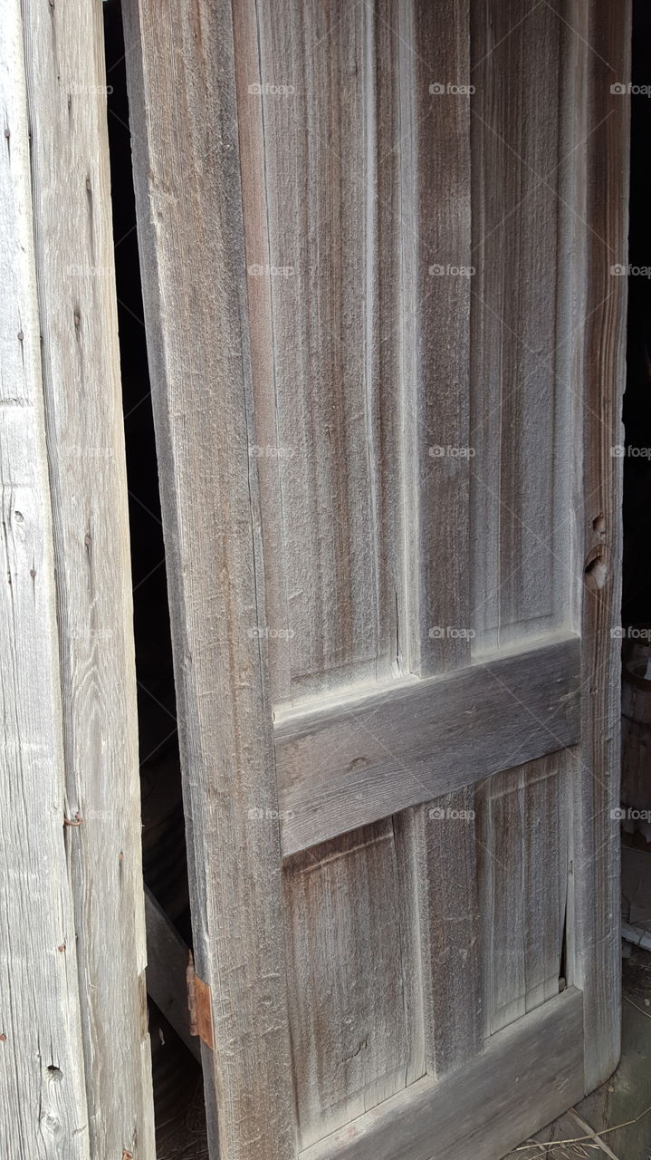 weathered door