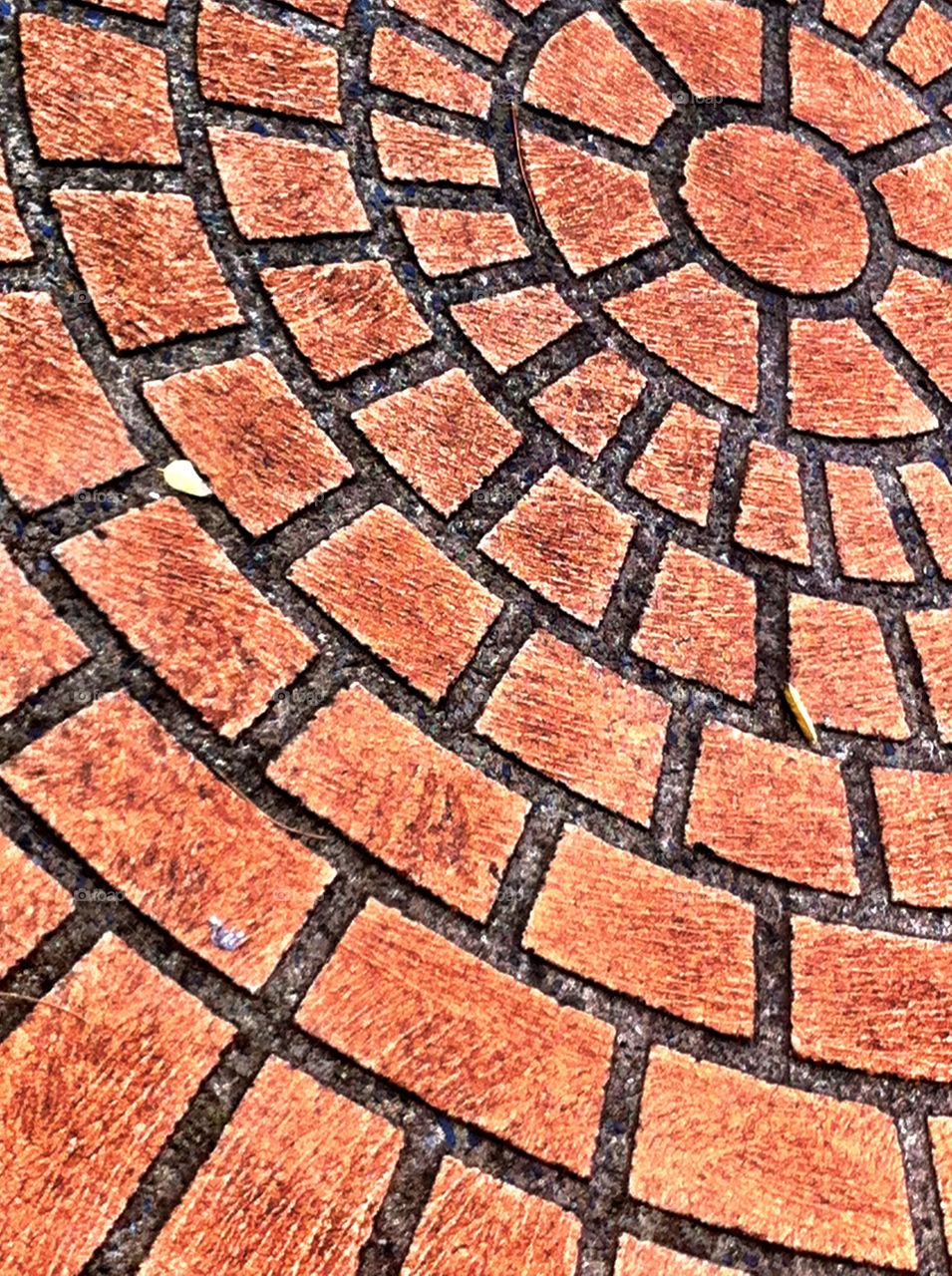 Tiles in a circle