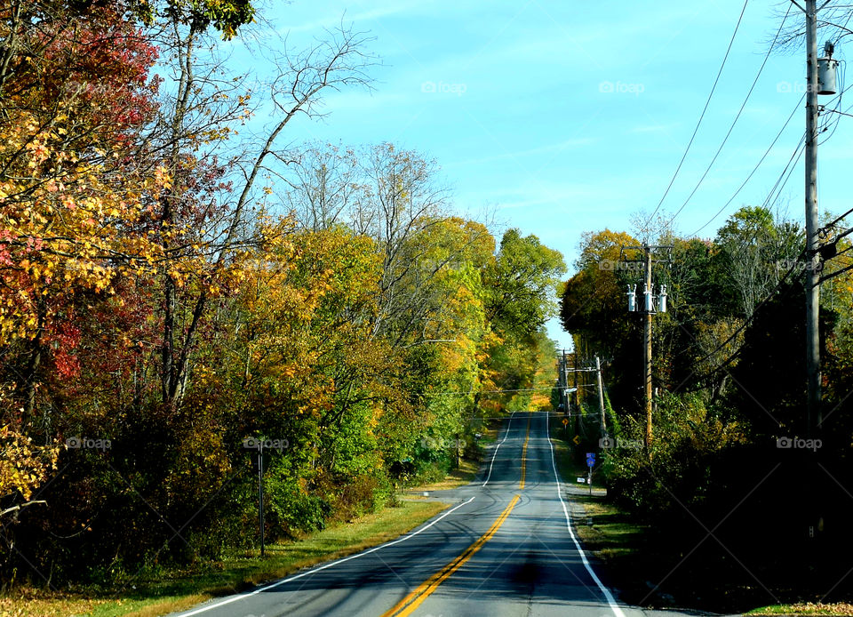 Driving on side road