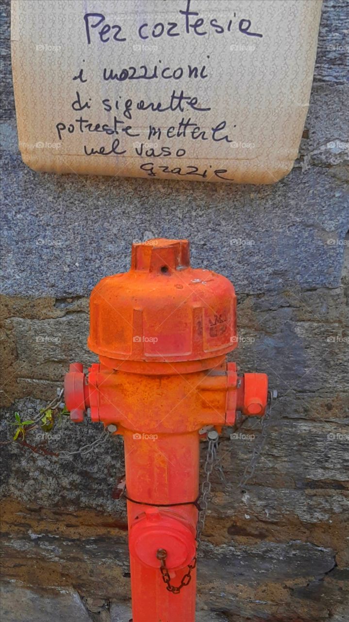 Fire Hydrant in a small italian village