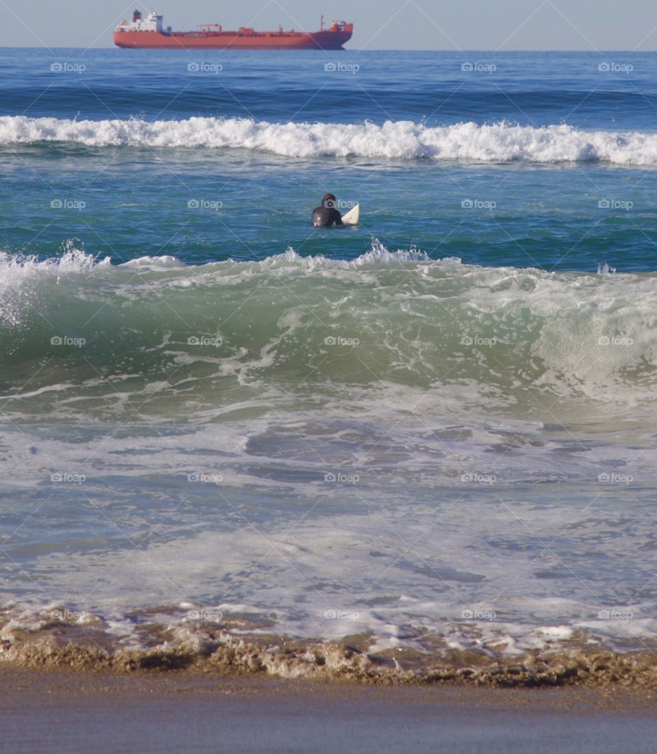 Surfer. Surfer in the water