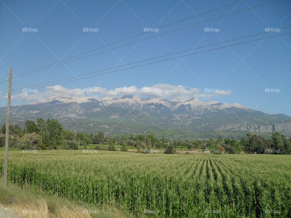 Landscape with mountains in Turkey