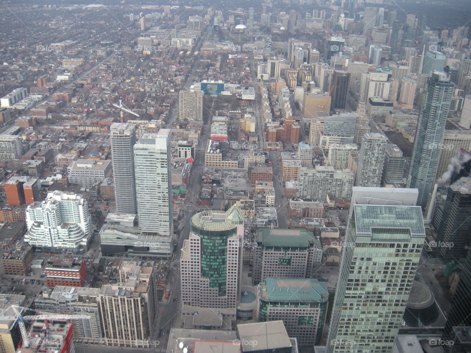 City View from CN Tower Canada