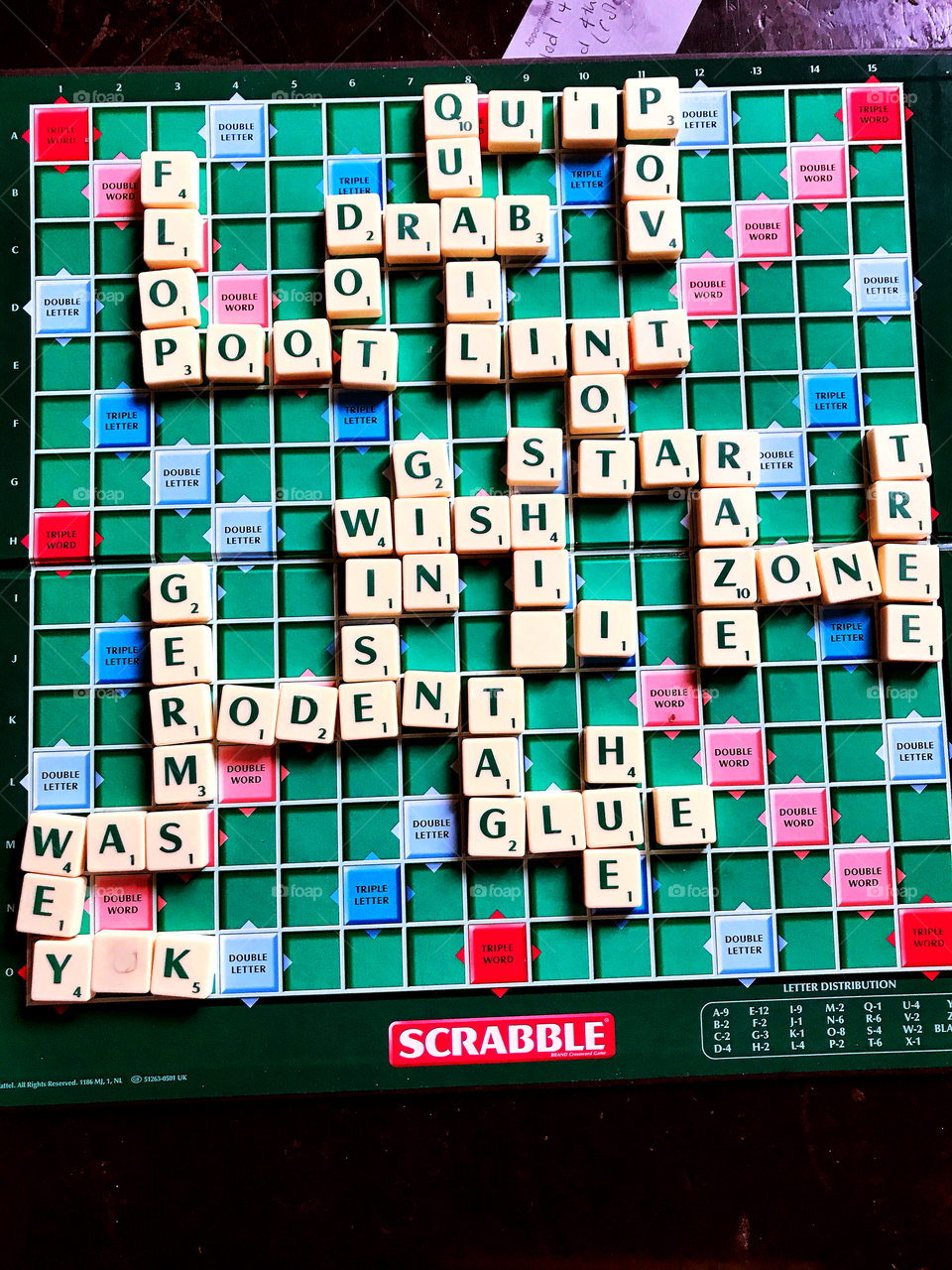 Today’s family game scrabble 
