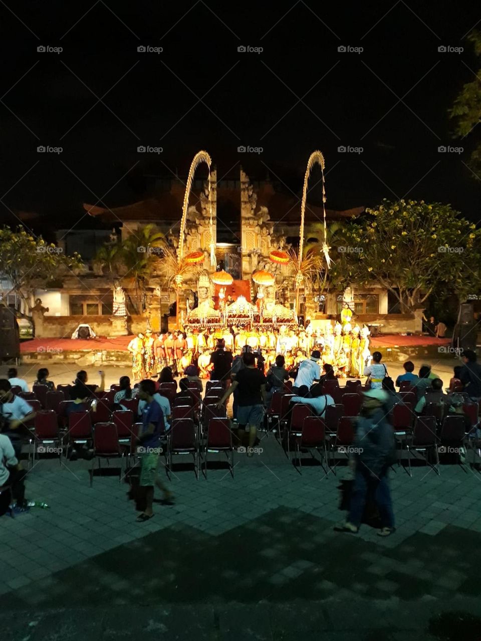 Balinese stage for dance contest