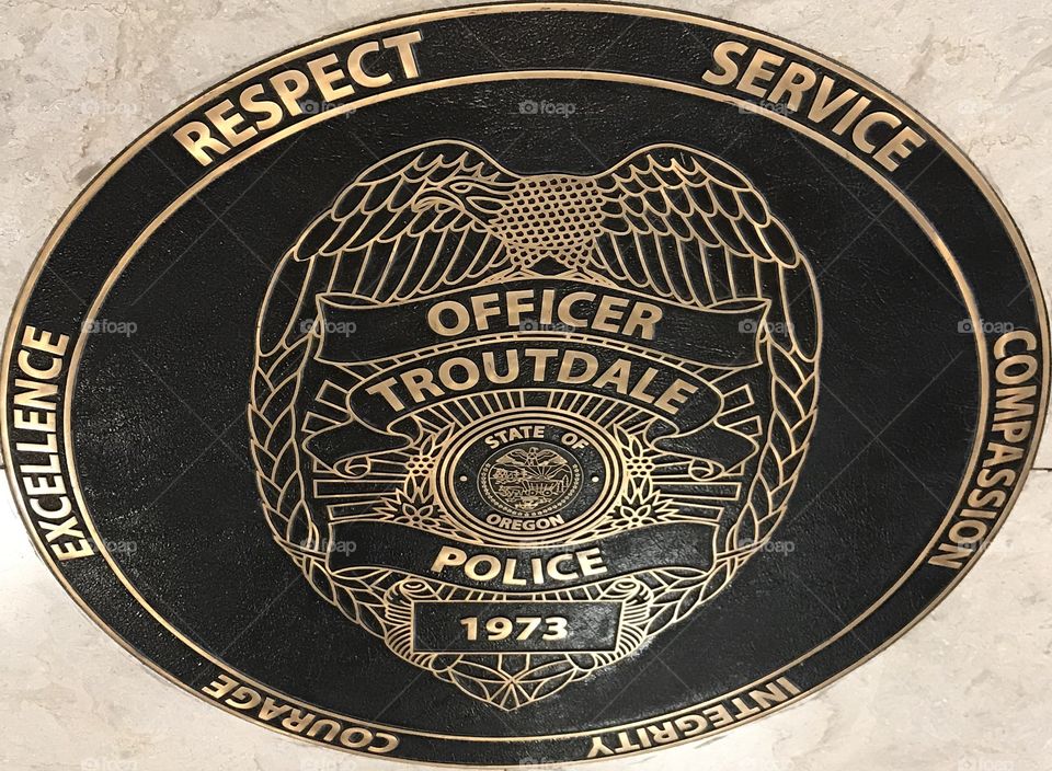 Troutdale police shield
