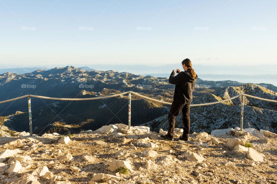 On the top of the highest mountain in Dalmatia