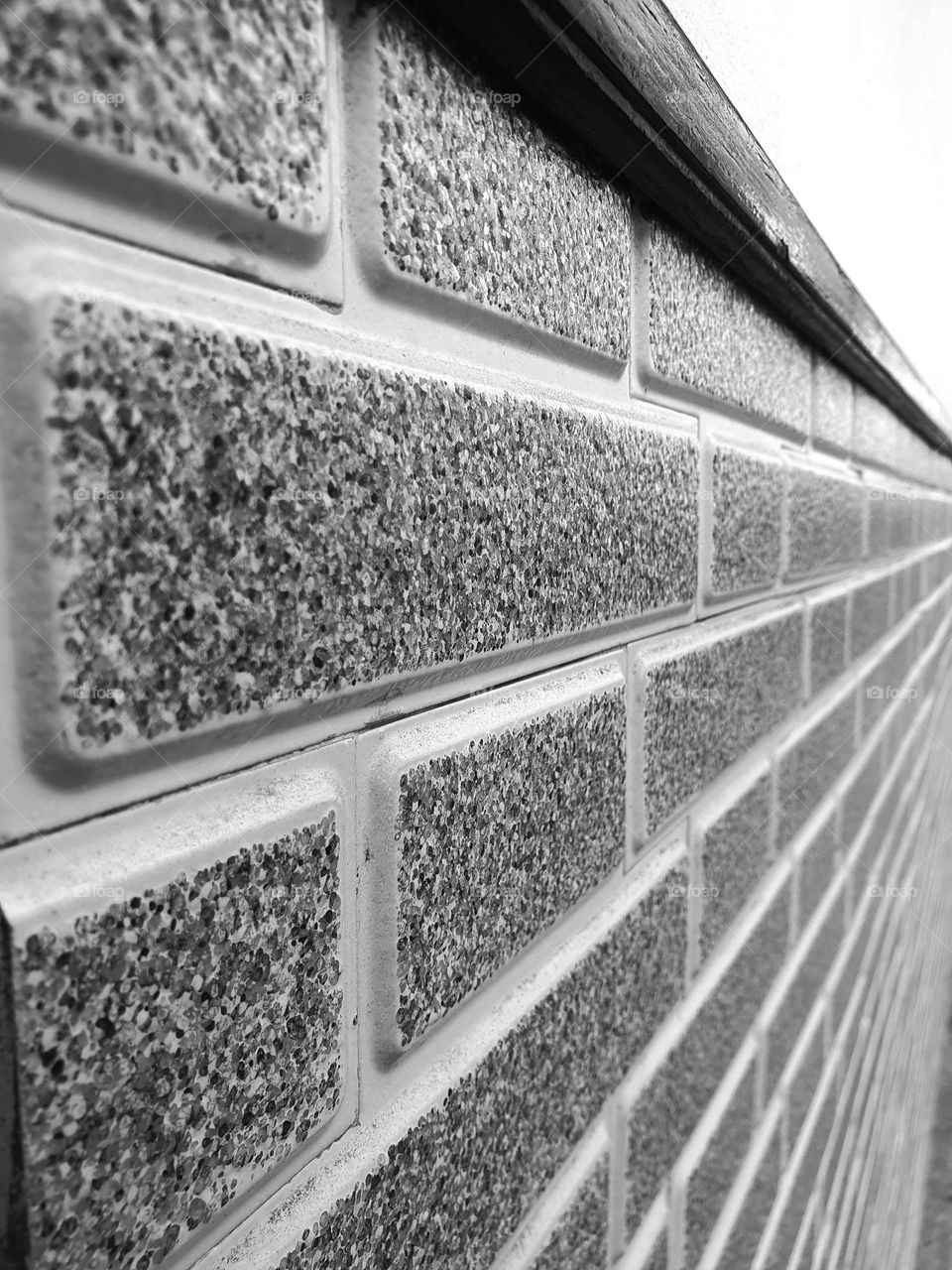 rectangle - house wall - bricks  set in scene-