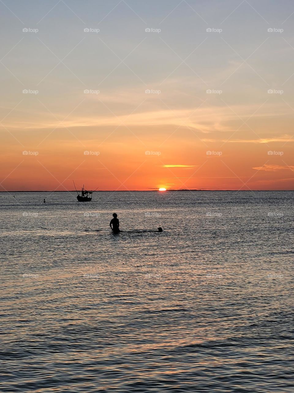 un bello atardecer