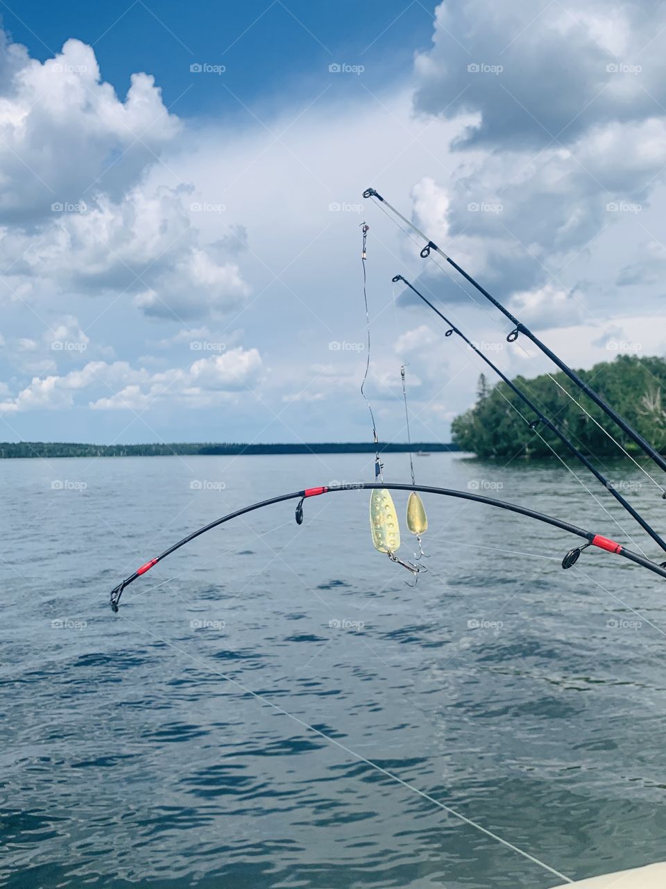 Fishing on the lake 