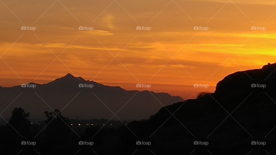 Sunset on South Mountain, Phoenix Arizona