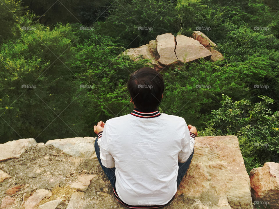 Meditating Boy