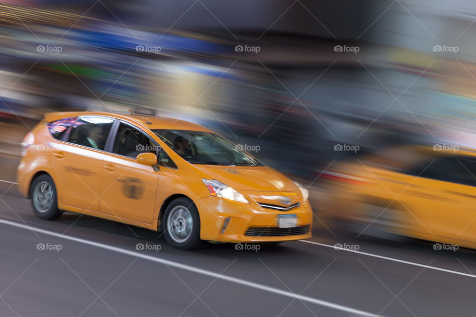 Yellow cab in New York