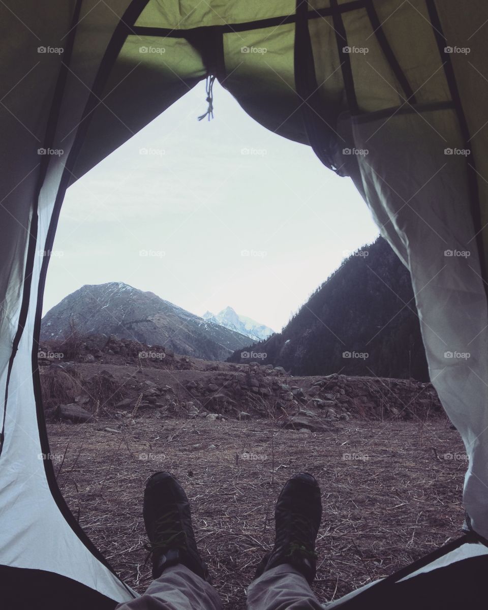 Tent with a view
