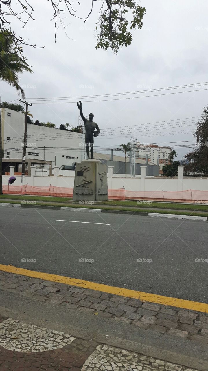 Statue Santos Sao Paulo Brazil