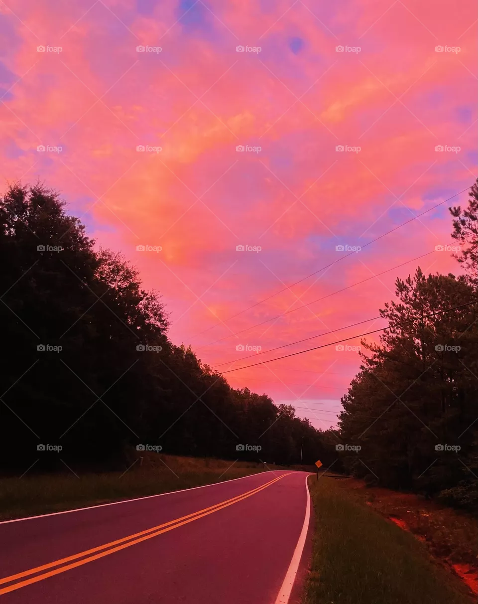 Georgia sunset sky
