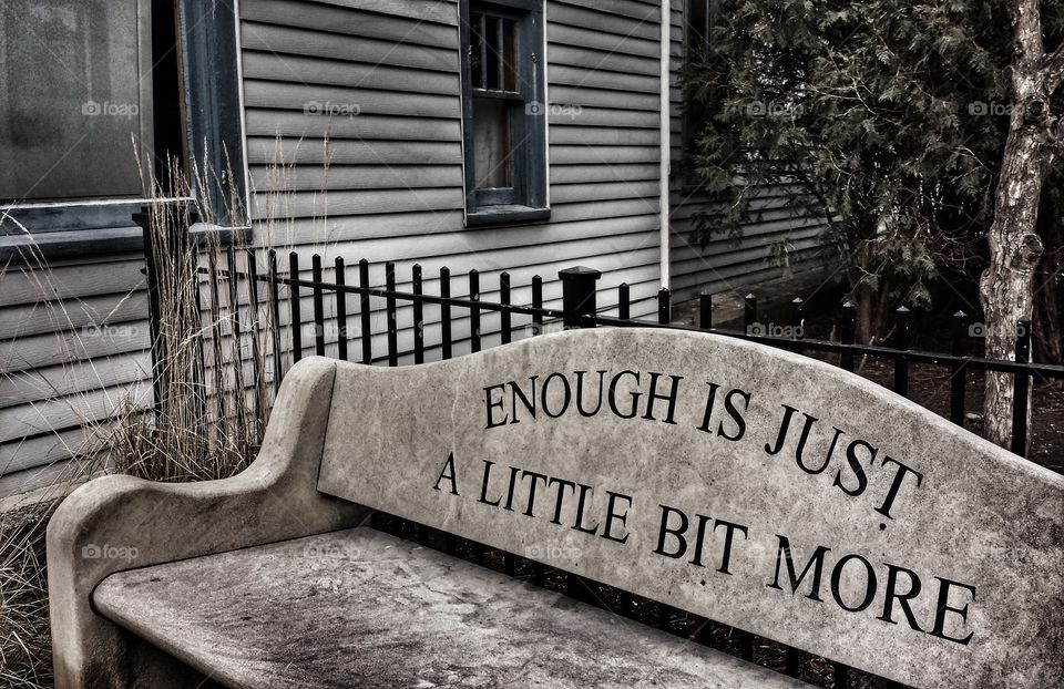 Inspirational Bench