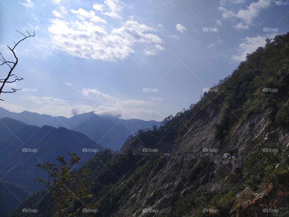 A view on the way to Rishikesh