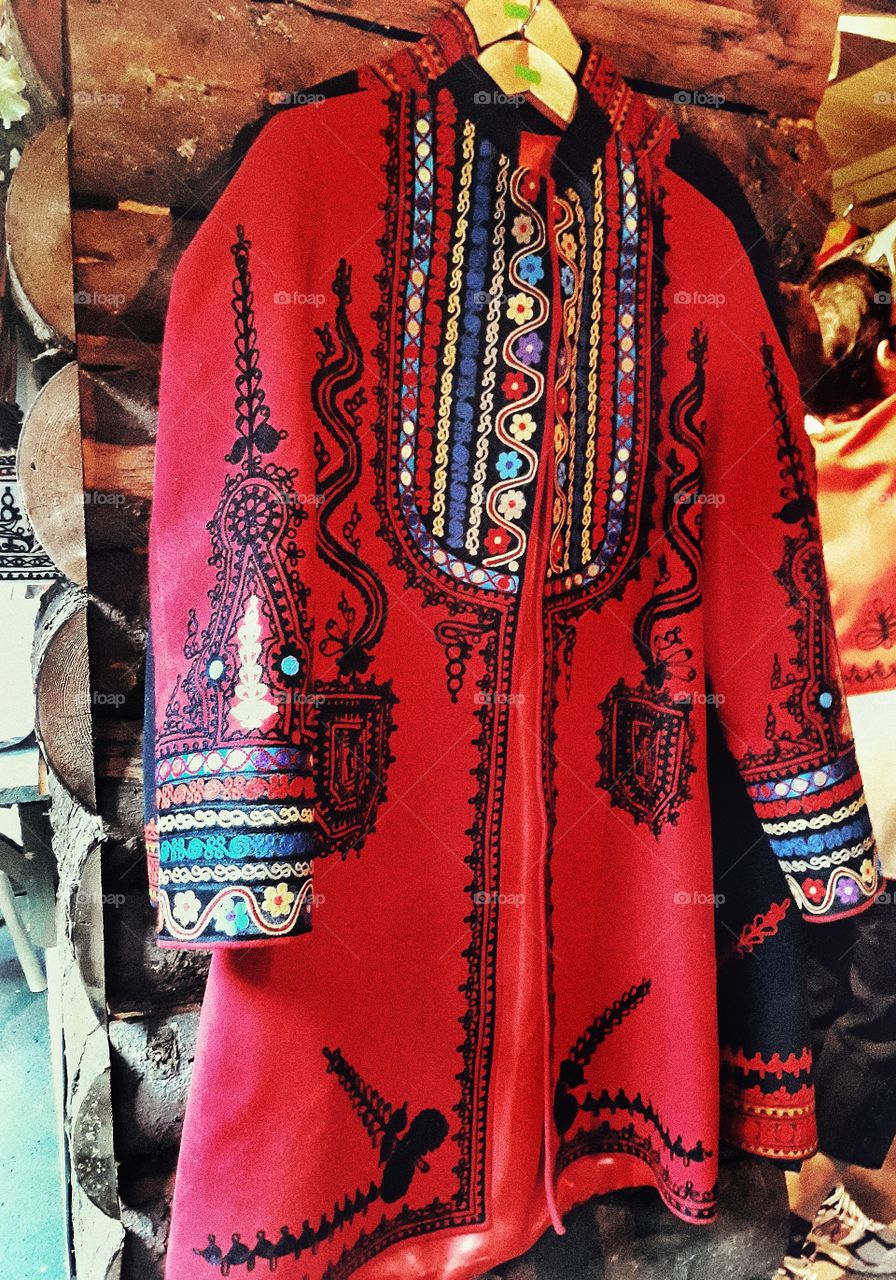 Traditional Romanian coat