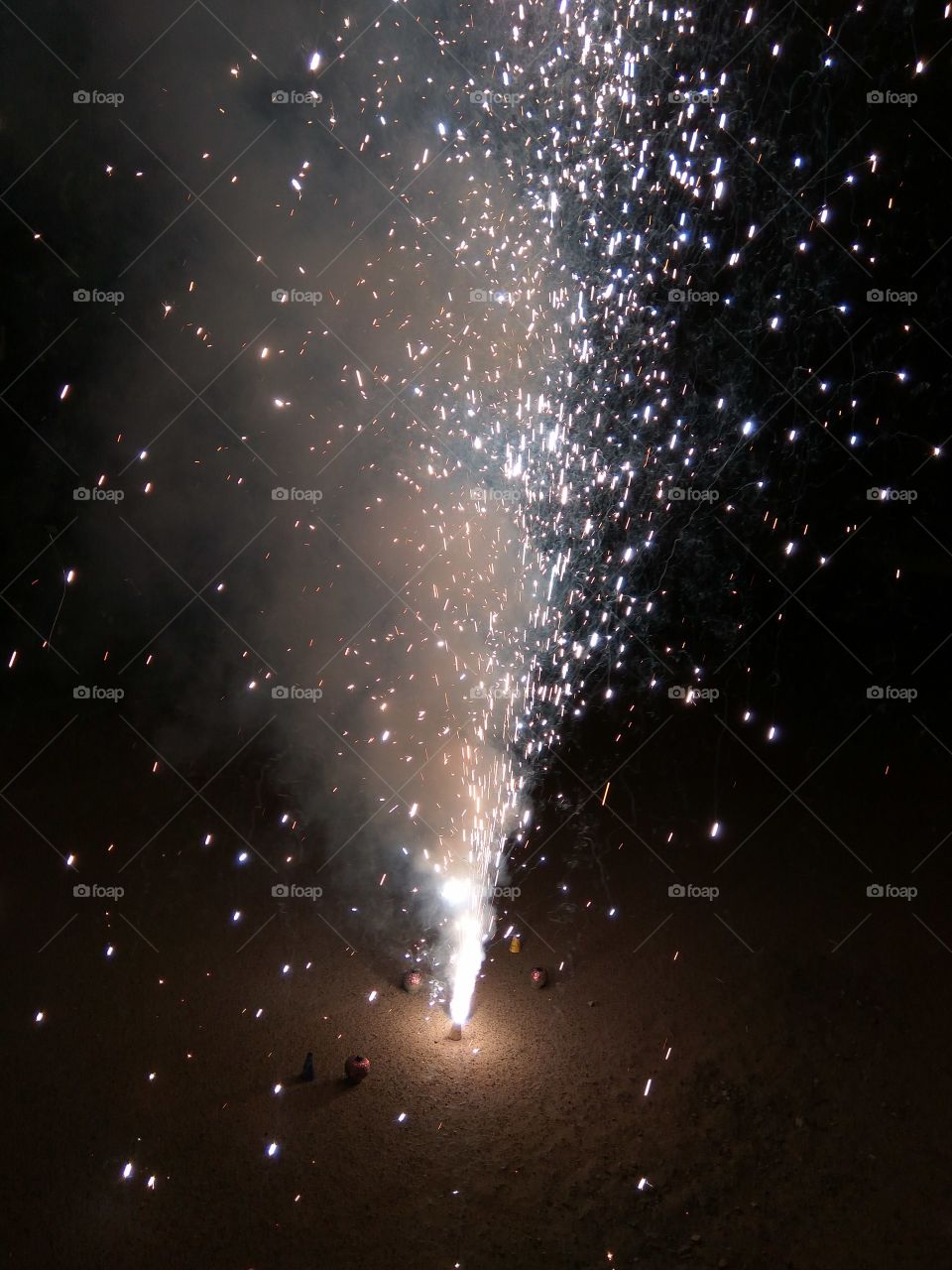 Firecracker light glittering