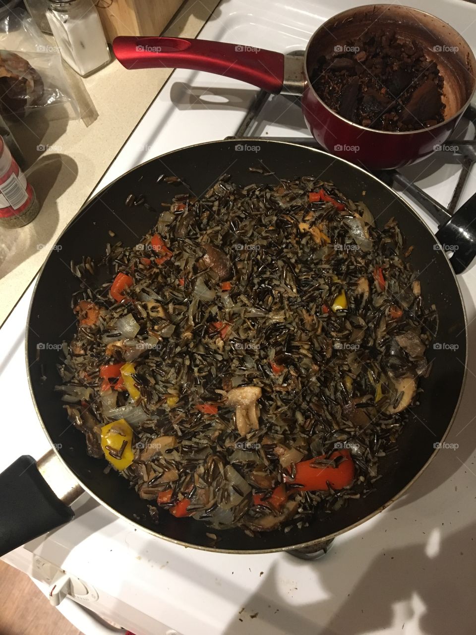 Alkaline wild rice stir fry..😋
