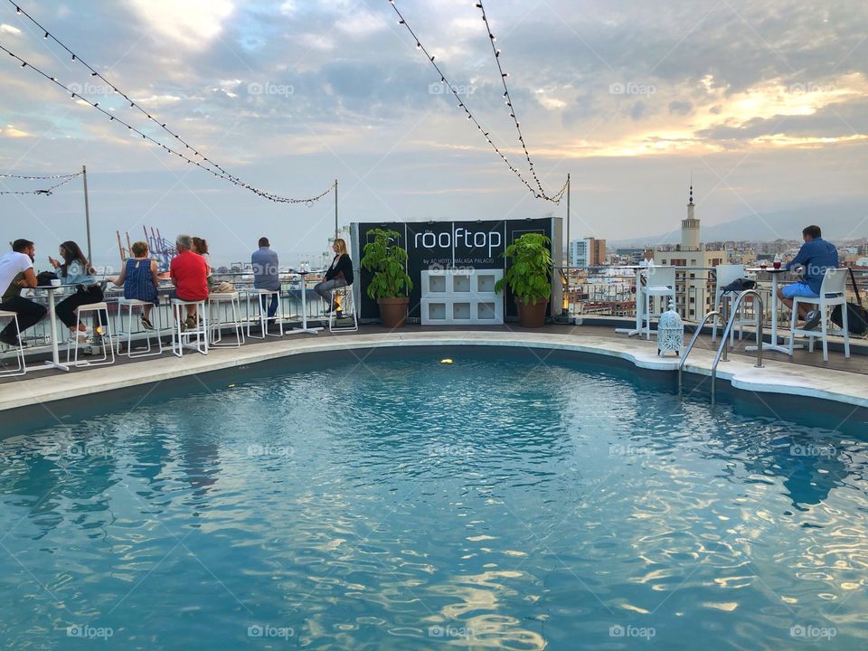 Rooftop pool