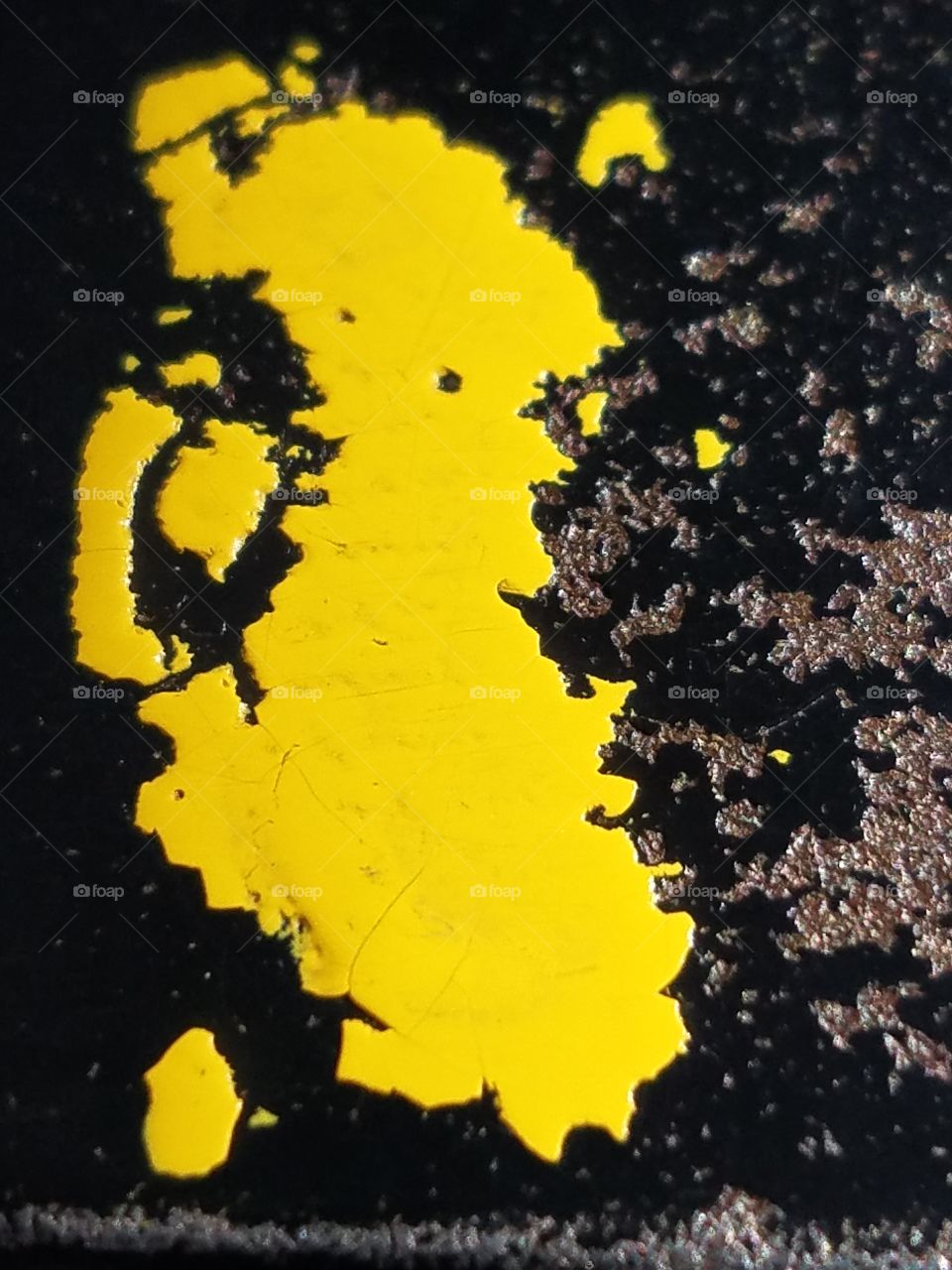 Closeup of paint on NYC concrete
