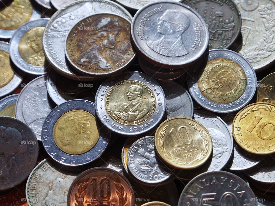 Money coins background