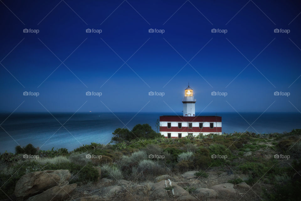 Twilight lighthouse