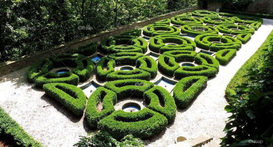 magic garden in Książ castle