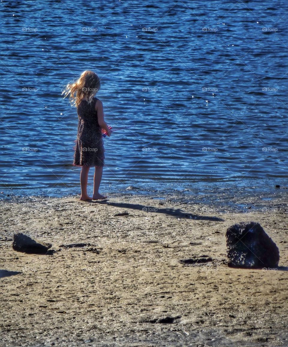 Girl fishing