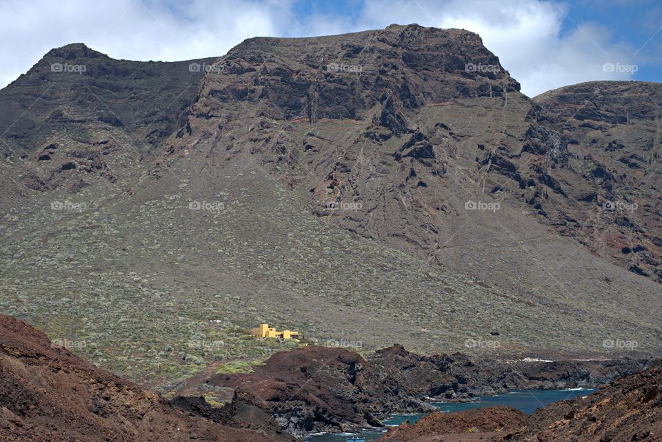 A perfect spot for a perfect house. Teno Lighthouse, Tenerife, Canary Islands, Spain.