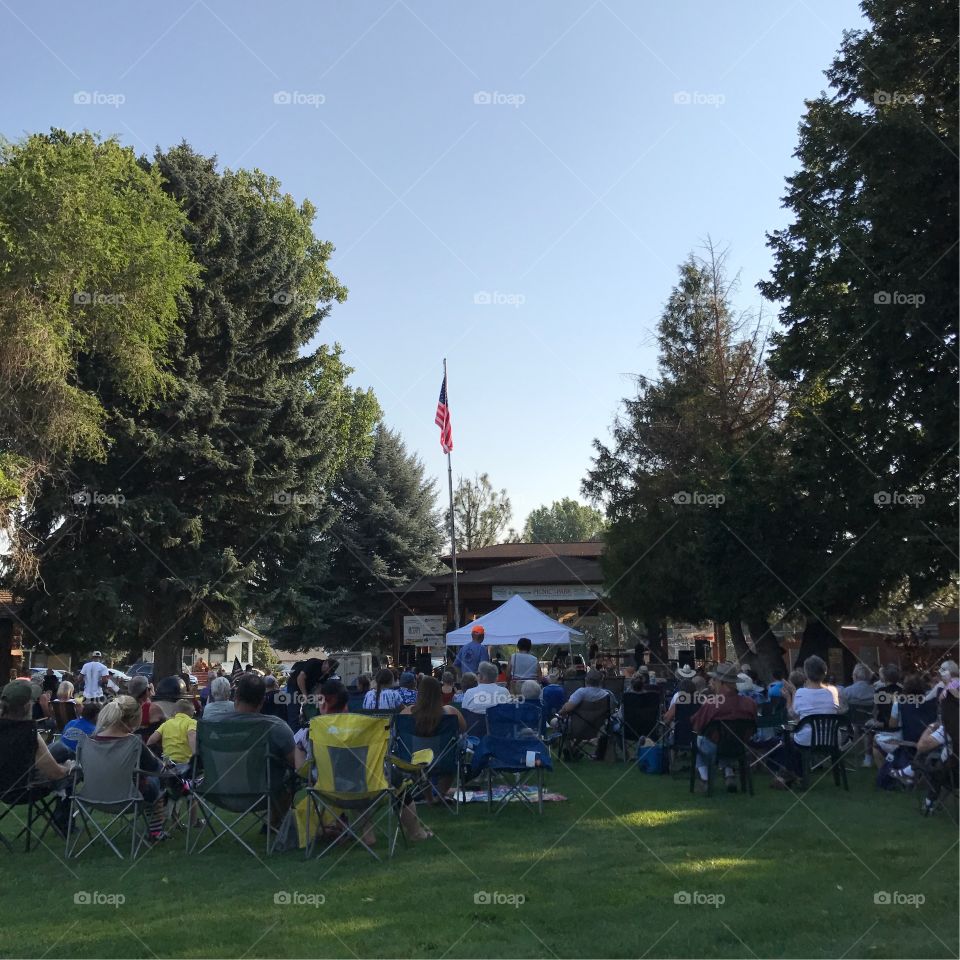 Summer outdoor concert