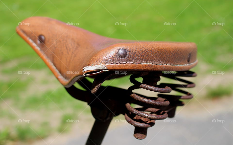 Vintage bicycle saddle