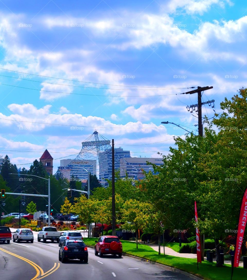 iconic view of Spokane Washington