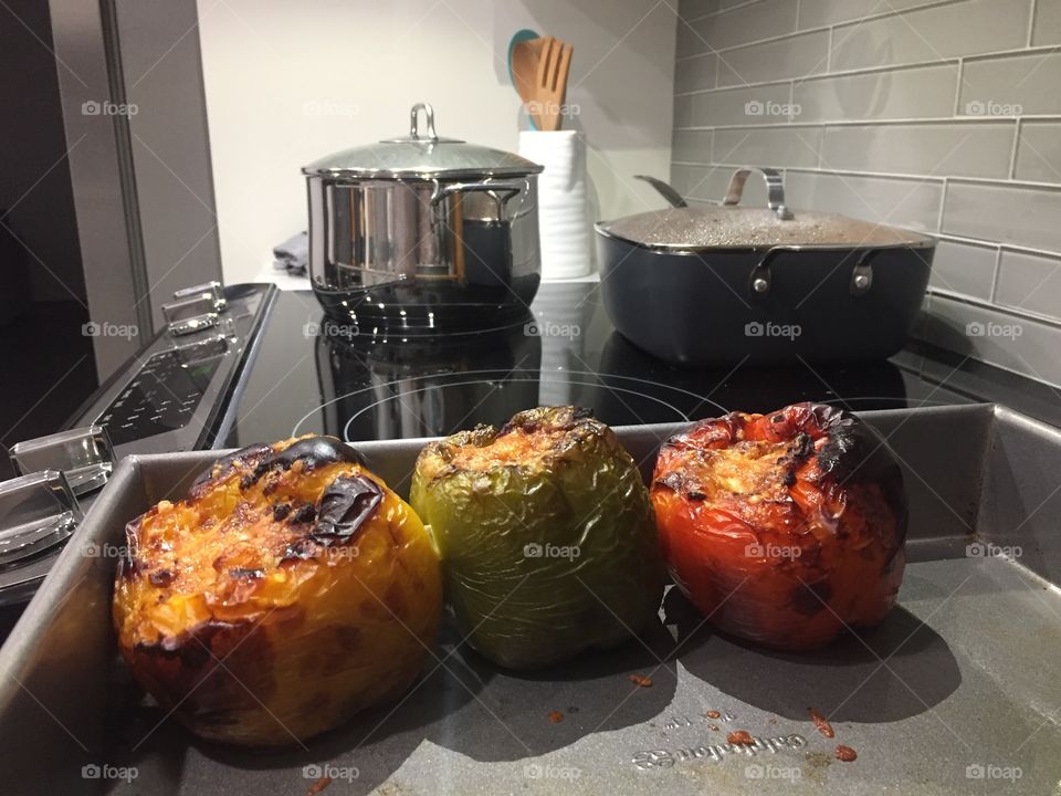 Baked Stuffed Peppers 