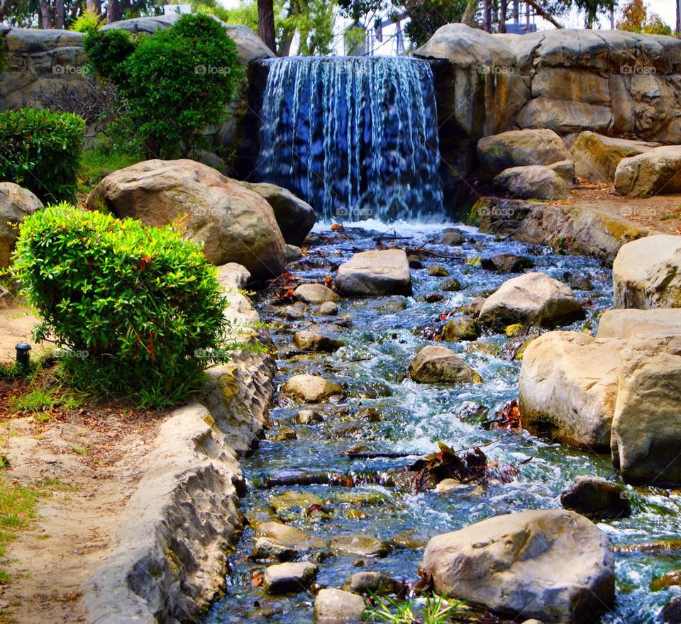 Scenics view of waterfalls